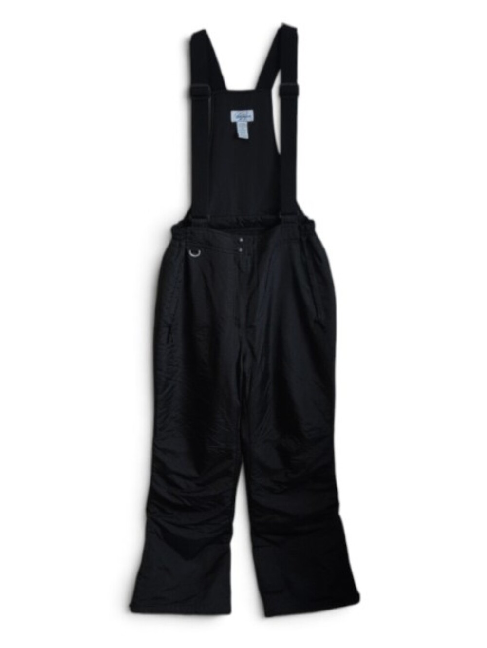 Black Insulated Snow Pants with Adjustable Suspenders